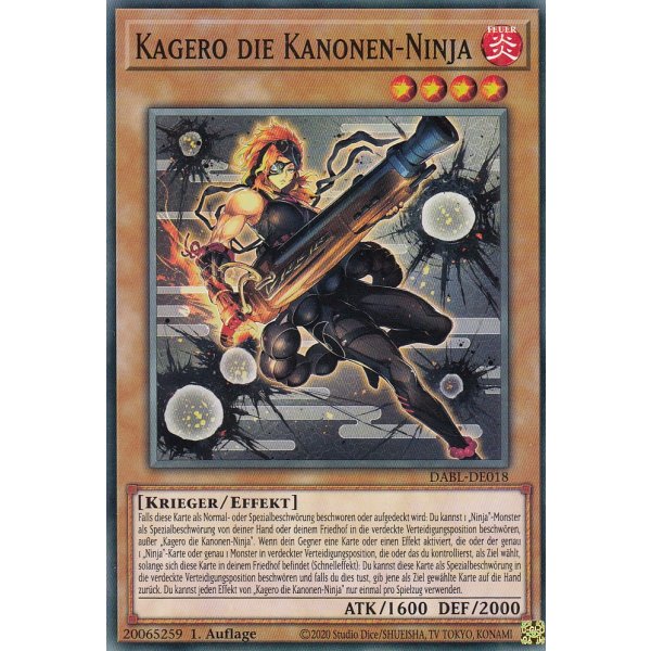 Kagero die Kanonen-Ninja DABL-DE018