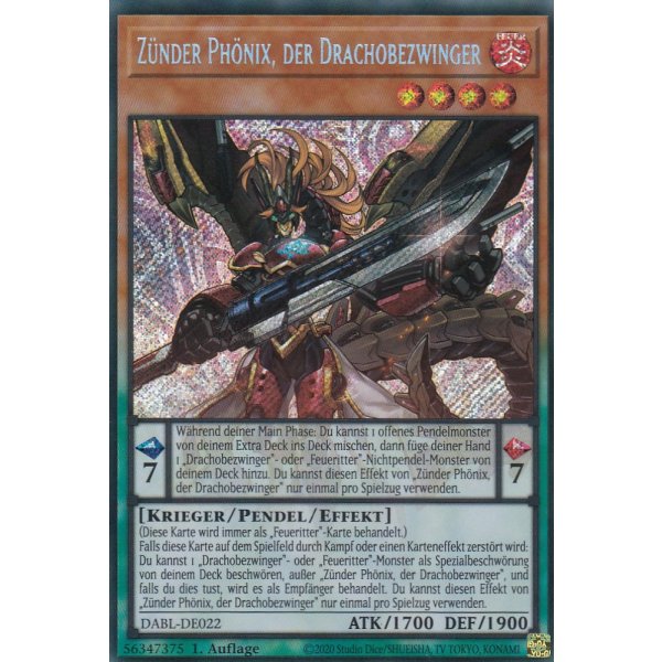 Z&uuml;nder Ph&ouml;nix, der Drachobezwinger DABL-DE022