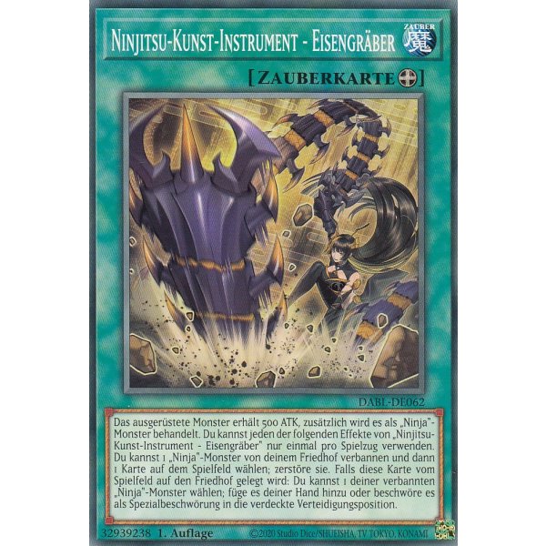 Ninjitsu-Kunst-Instrument - Eisengr&auml;ber DABL-DE062