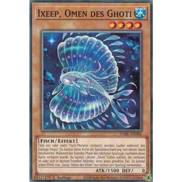 Ixeep, Omen des Ghoti DABL-DE086