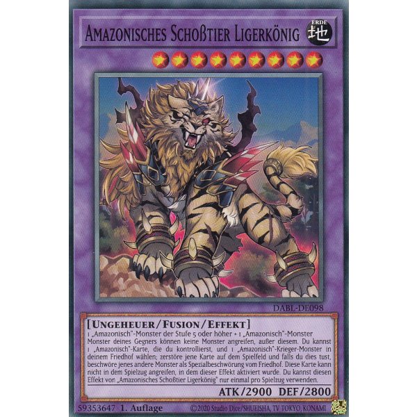 Amazonisches Scho&szlig;tier Ligerk&ouml;nig DABL-DE098