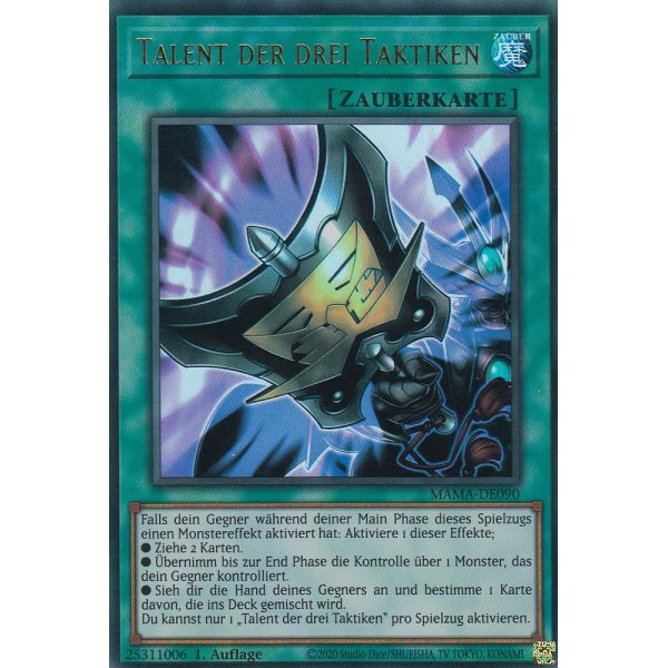 Talent der drei Taktiken MAMA-DE090