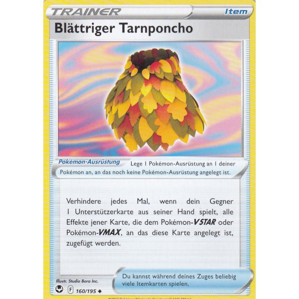 Bl&auml;ttriger Tarnponcho 160/195