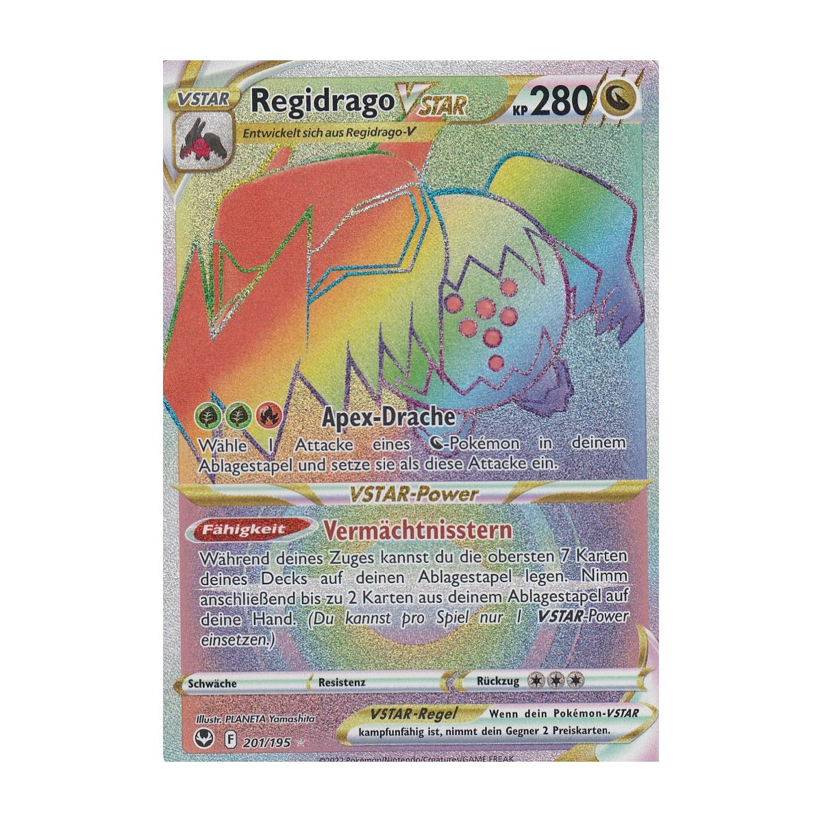 RegidragoVSTAR 201/195 RAINBOW Silberne Sturmwinde Pokemon Karte kaufen