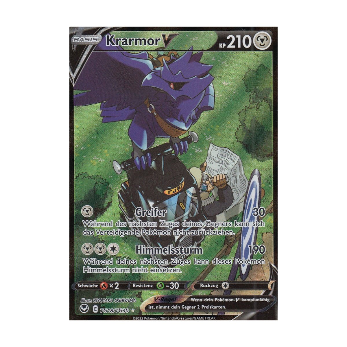Reshiram V 24195 - Silver Tempest - Tarjeta Pokémon Ultra Rara - Holo
