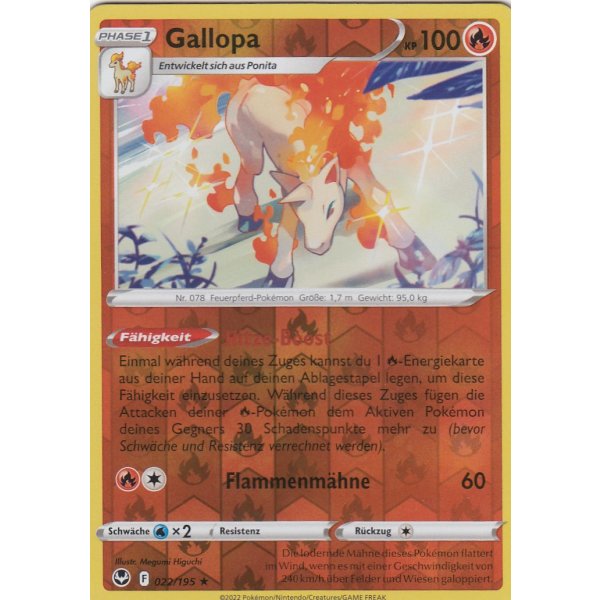 Gallopa 022/195 HOLO REVERSE HOLO