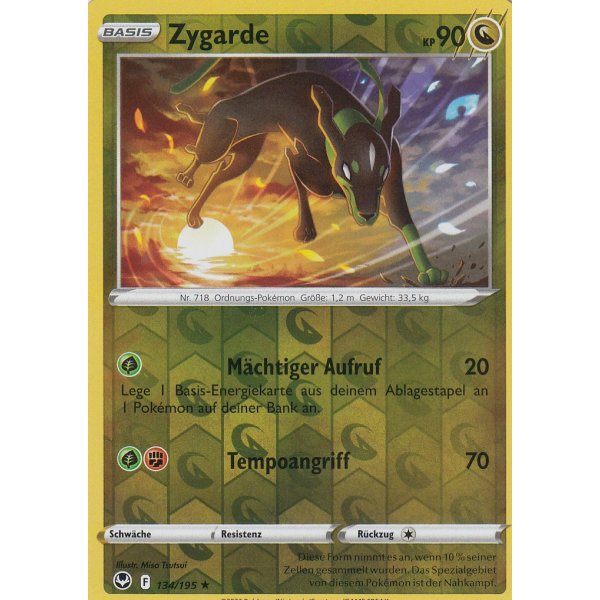 Zygarde 134/195 REVERSE HOLO