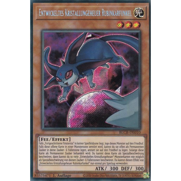 Entwickeltes Kristallungeheuer Rubinkarfunkel BLCR-DE010