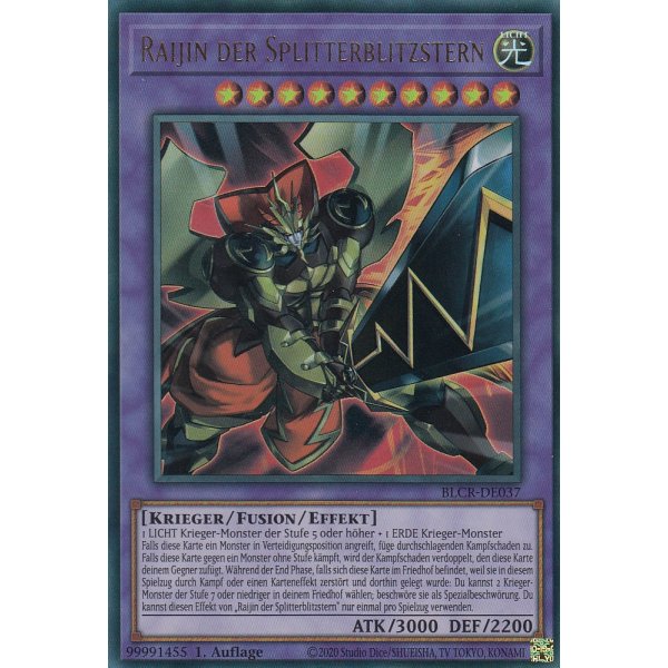 Raijin der Splitterblitzstern BLCR-DE037