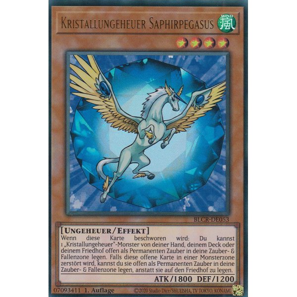 Kristallungeheuer Saphirpegasus BLCR-DE053