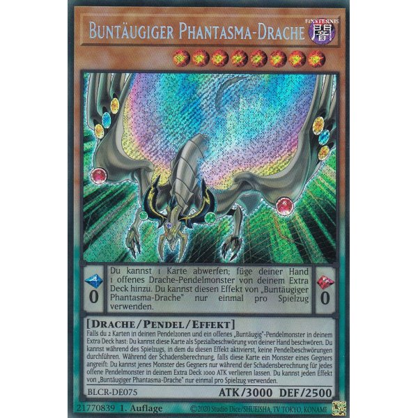 Bunt&auml;ugiger Phantasma-Drache BLCR-DE075