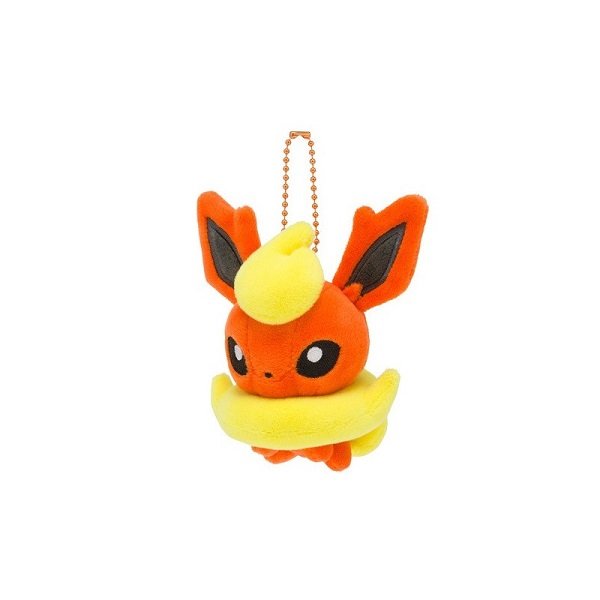 Pokemon Flamara Pl&uuml;sch Schl&uuml;sselanh&auml;nger 8 cm