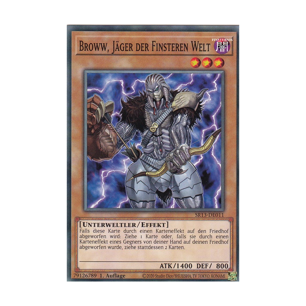 Broww, Jäger der Finsteren Welt SR13-DE011 Structure Deck: Dark World ...