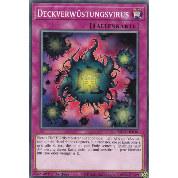 Deckverw&uuml;stungsvirus SR13-DE038