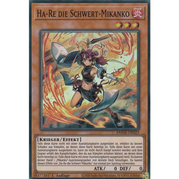 Ha-Re die Schwert-Mikanko AMDE-DE025