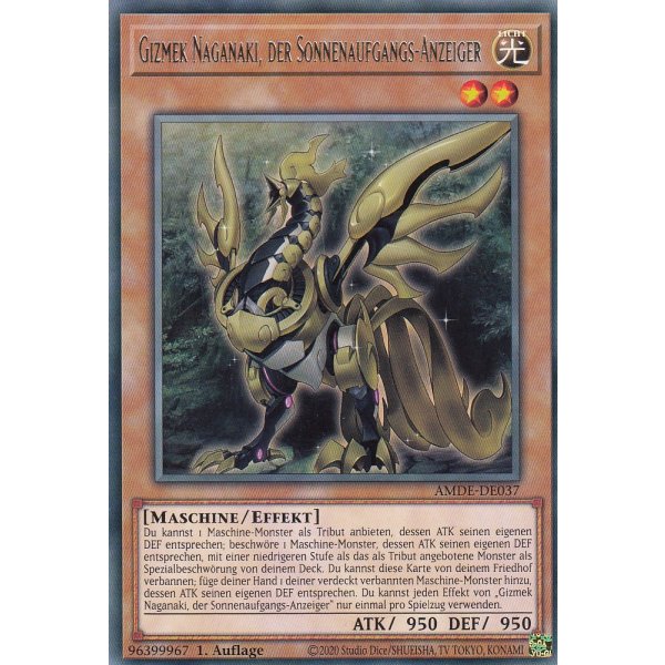 Gizmek Naganaki, der Sonnenaufgangs-Anzeiger AMDE-DE037