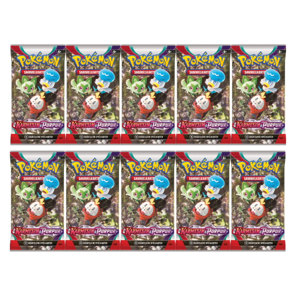 Karmesin &amp; Purpur SV1DE 10x Booster (deutsch)