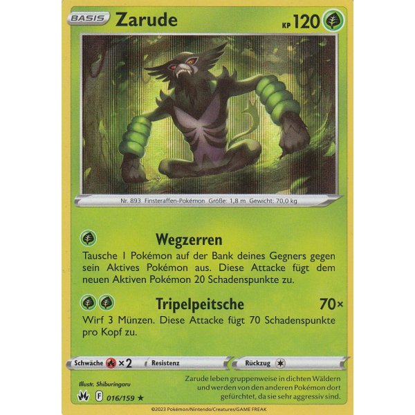 Zarude 016/159 HOLO