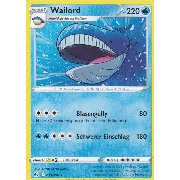 Wailord 032/159