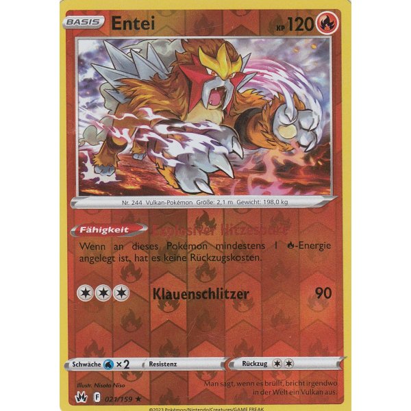 Entei 021/159 HOLO REVERSE HOLO