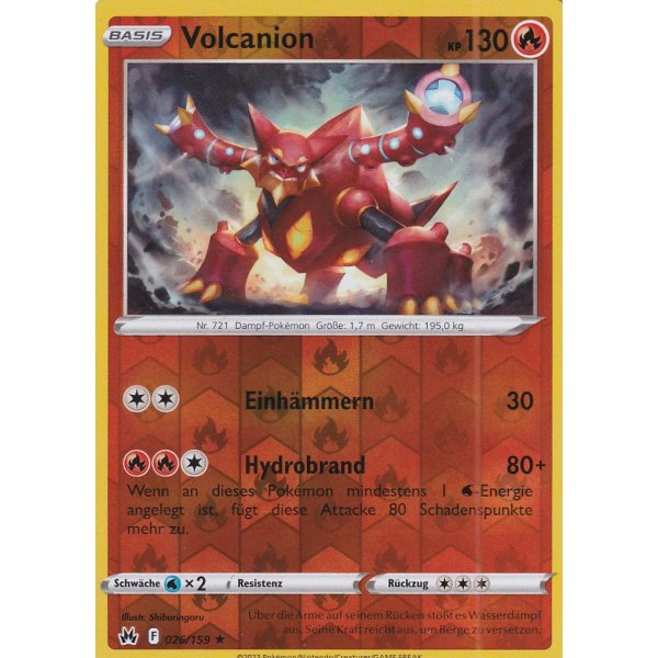 Volcanion 026/159 HOLO REVERSE HOLO