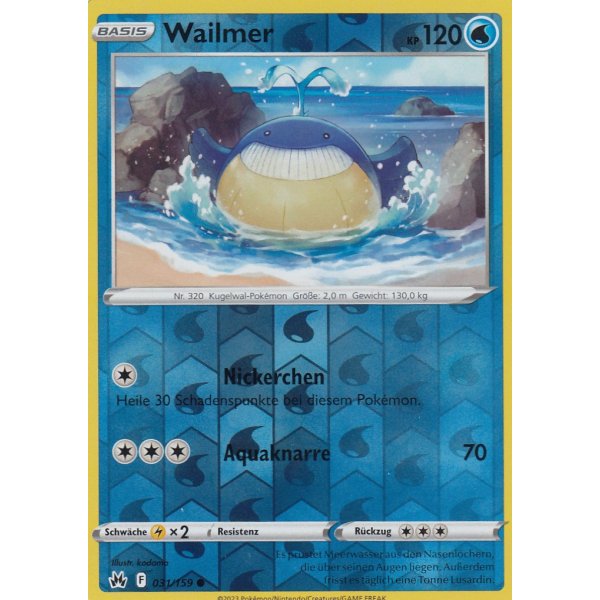 Wailmer 031/159 REVERSE HOLO