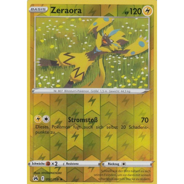 Zeraora 052/159 REVERSE HOLO