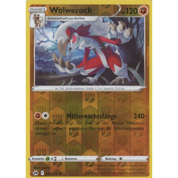 Wolwerock 074/159 REVERSE HOLO