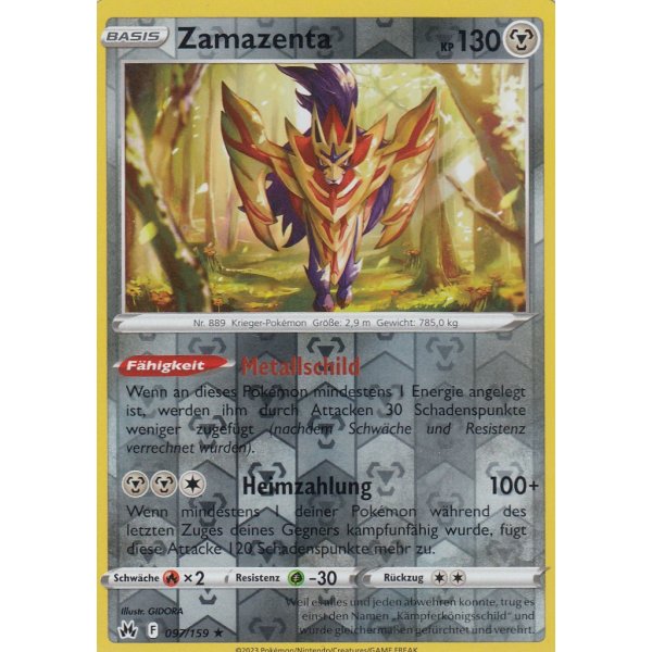 Zamazenta 097/159 HOLO REVERSE HOLO