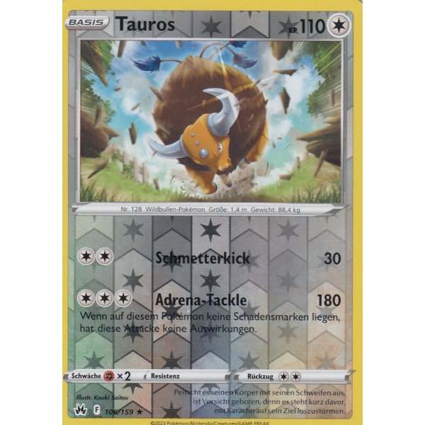 Tauros 106/159 REVERSE HOLO