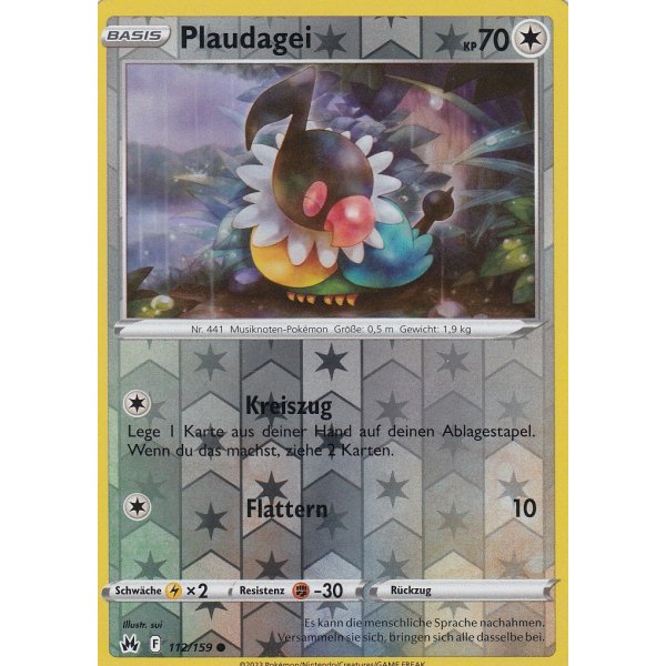 Plaudagei 112/159 REVERSE HOLO