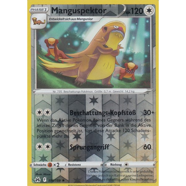 Manguspektor 118/159 REVERSE HOLO