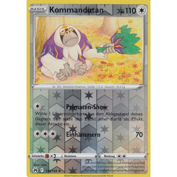Kommandutan 119/159 REVERSE HOLO