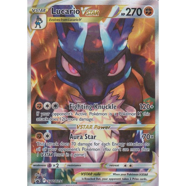 Lucario VStar SWSH291 englisch