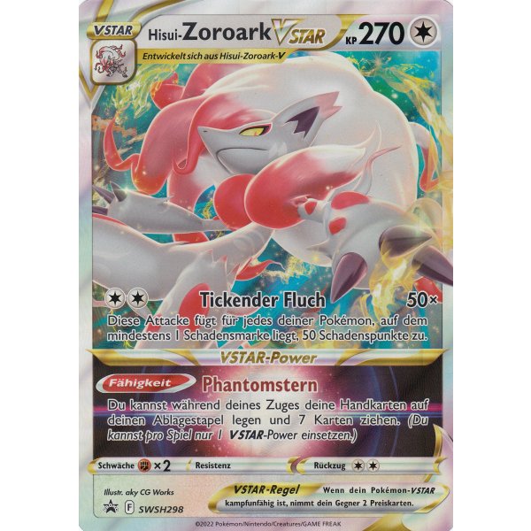 Hisui-Zoroark VStar SWSH298 PROMO XXL OVERSIZED/&Uuml;BERGRO&szlig;