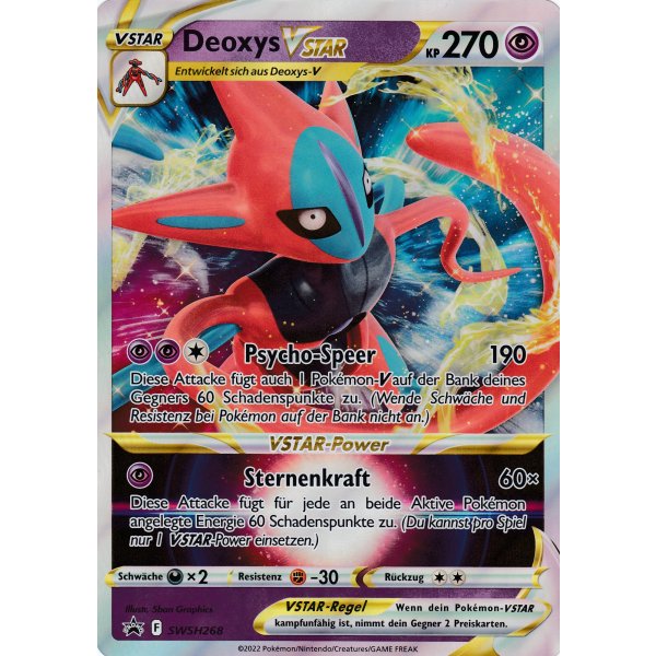 Deoxys VStar SWSH268 PROMO XXL OVERSIZED/&Uuml;BERGRO&szlig;