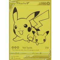 Pikachu V SWSH145 Gold Promo Celebrations englisch