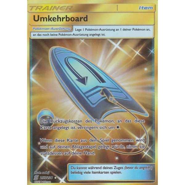 Umkehrboard 255/236 Goldrand