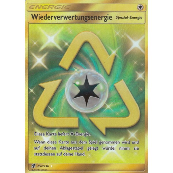 Wiederverwertungsenergie 257/236 Goldrand