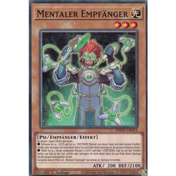 Mentaler Empf&auml;nger PHHY-DE012