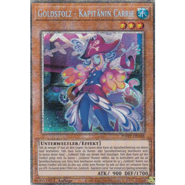 Goldstolz - Kapit&auml;nin Carrie (Starlight Rare) PHHY-DE088-Starlight-Rare