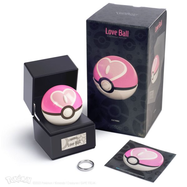 Pokemon Diecast Replika Love Ball / Sympaball mit Lichteffekt