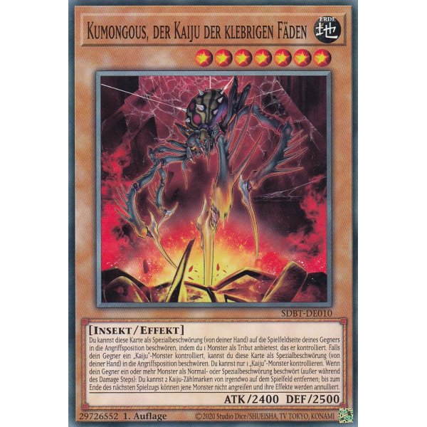 Kumongous, der Kaiju der klebrigen F&auml;den SDBT-DE010