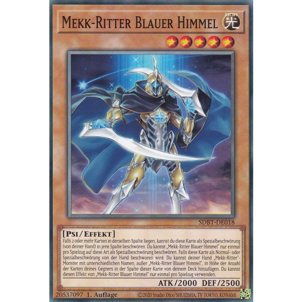 Mekk-Ritter Blauer Himmel SDBT-DE018