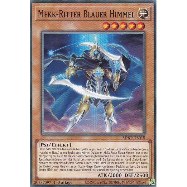 Mekk-Ritter Blauer Himmel SDBT-DE018