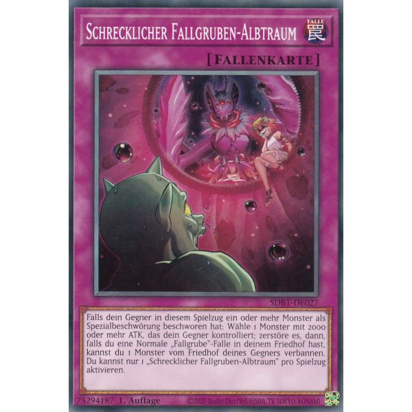 Schrecklicher Fallgruben-Albtraum SDBT-DE027