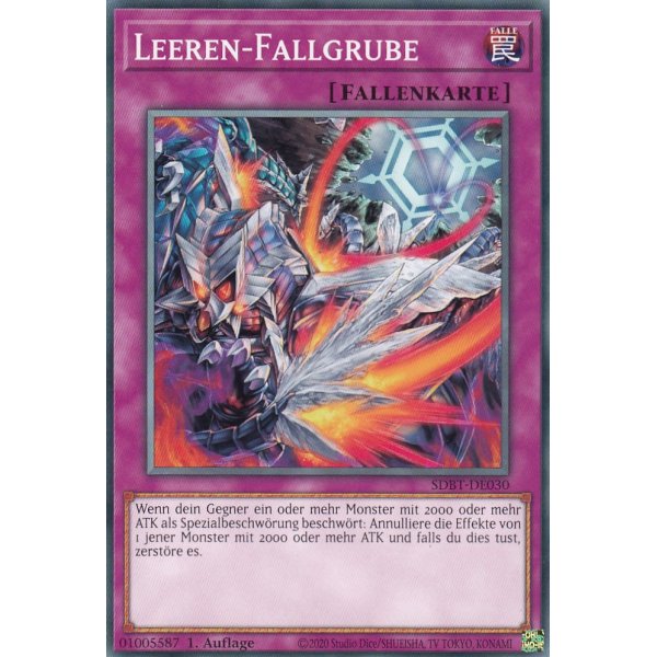Leeren-Fallgrube SDBT-DE030