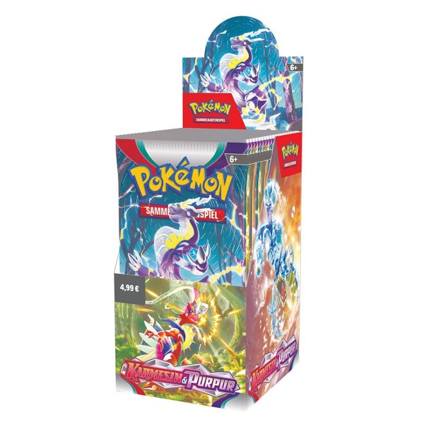 Karmesin &amp; Purpur Display (18 Booster) (deutsch)