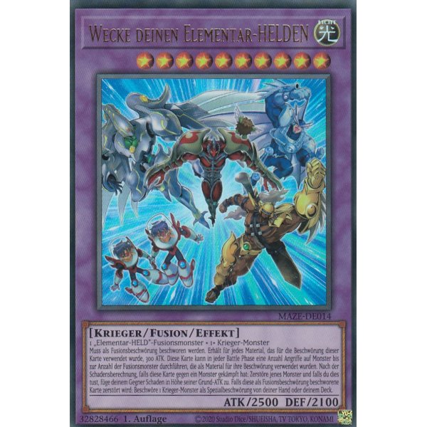 Wecke deinen Elementar-HELDEN MAZE-DE014
