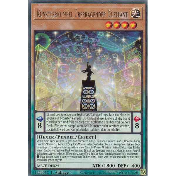 K&uuml;nstlerkumpel &Uuml;berragender Duellant MAZE-DE024